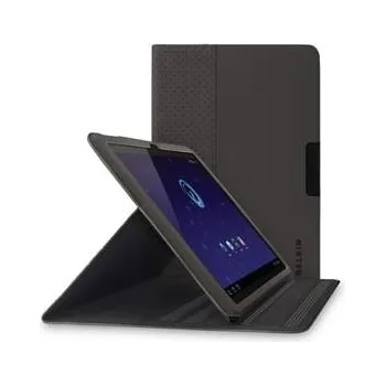 Image 1 of Belkin Slim Folio - кожен кейс и поставка за Samsung Galaxy Tab 10.1 инча (черен)