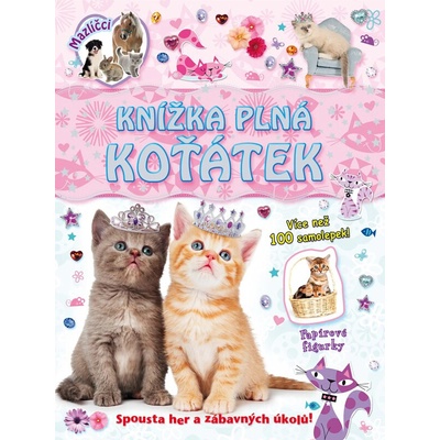 Knižka plná koťátek - samolepky a figurky