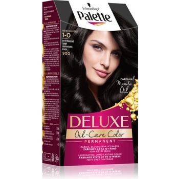 Schwarzkopf Palette Deluxe перманентната боя за коса цвят 1-0 (900) Deep Natural Black