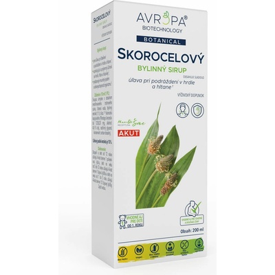 Avropa Skorocelový bylinný sirup 200 ml