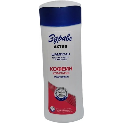 ЗДРАВЕ шампоан за коса, Кофеин комплекс, Против пърхот и косопад, 200мл