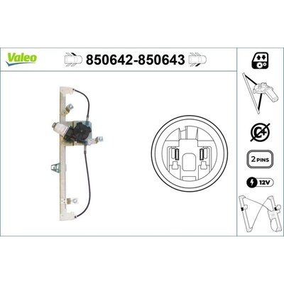 Zvedací zařízení oken VALEO 850643