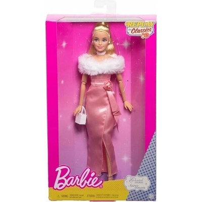 Mattel Barbie Replay 80. roky Klasická bábika v saténových šatách JHD25