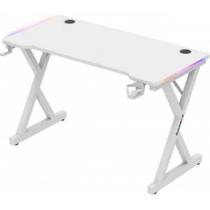 Huzaro Hero 2.3 RGB геймърско бюро, бяло (HZ-HERO 2.3 RGB WHITE)