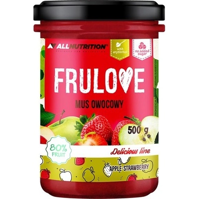 AllNutrition Frulove ovocné pyré Jablko a Jahody 500 g