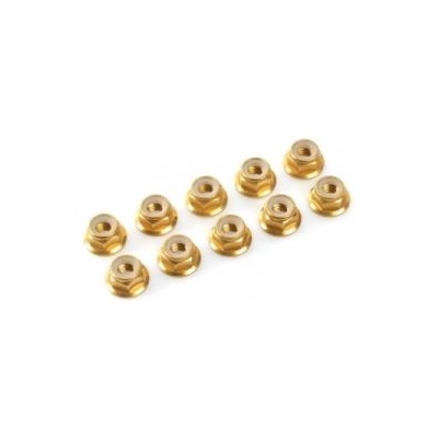 Revtec Самозаключваща се гайка с пр. m3 алуминий злато (10)