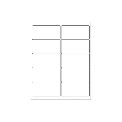 CDRmarket ETR0ECO0915A4100 samolepiace etikety 105 x 57 mm, 10 etiket, A4, 100 listů, biela