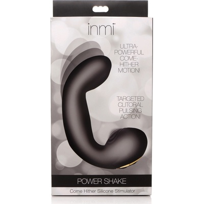 Inmi Power Shake Come Hither Silicone Stimulator Black