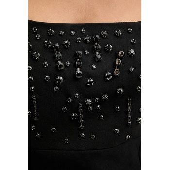 ANSWEAR Рокля Answear. LAB в черно къса с кройка по тялото (JH3158.ilk)