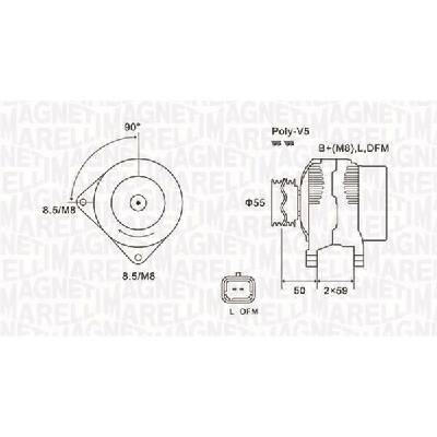 Alternátor MAGNETI MARELLI 063731823010