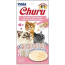 Krmivo pre mačky Churu Cat Purée Tuna with Salmon 4 x 14 g
