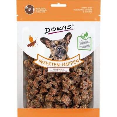 Dokas kocky s hmyzom a mrkvou 100 g