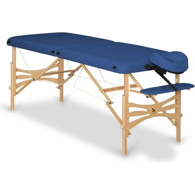 Habys Skladací masážny stôl Panda Farba: tmavo modrá 12 Vinyl Flex, Veľkosť a farba rámu: 180 x 70 cm buk svetlý od 180 x 60 cm od 12,5 kg 6 farieb