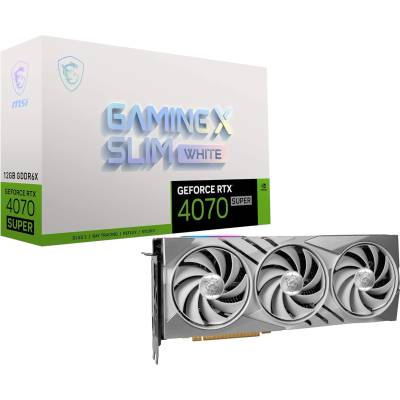 MSI GeForce RTX 4070 SUPER GAMING SLIM WHITE 12GB GDDR6X