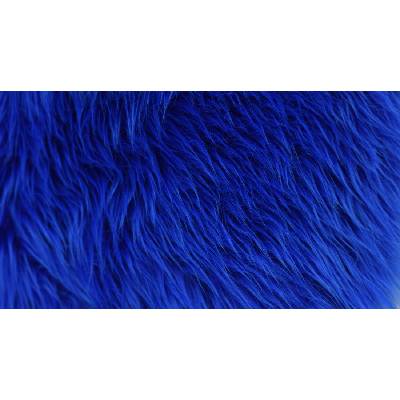 Umelá kožušina, kralovsky modrá, vlas 60 mm, šírka 150 cm, metráž