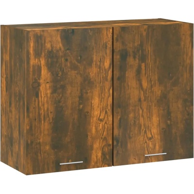 vidaXL Окачен шкаф, опушен дъб, 80x31x60 см, инженерно дърво (815588)