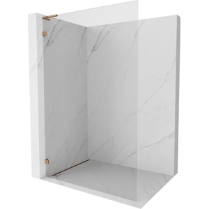 Mexen Lunar L стена за душ Walk-in лява 70 x 200 см, прозрачно 8 мм, розово злато - 830L-070-000-60-00-L (830L-070-000-60-00-L)