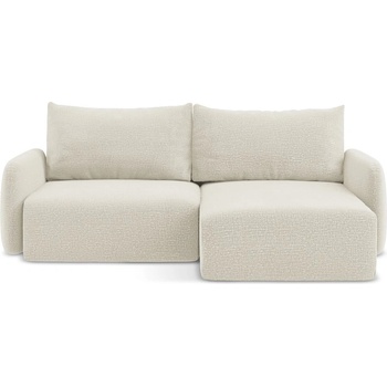 makamii Кремав разтегателен ъглов диван с място за съхранение (десен ъгъл) Kalena - Makamii (KALENA_RCF_38_P1_C1)