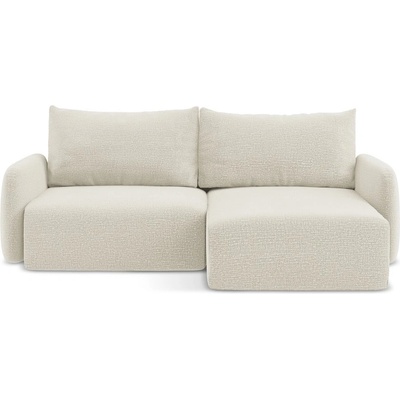 makamii Кремав разтегателен ъглов диван с място за съхранение (десен ъгъл) Kalena - Makamii (KALENA_RCF_38_P1_C1)