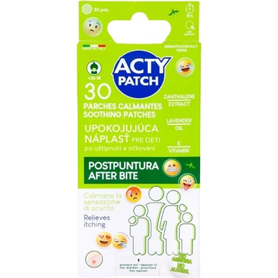 ActyPatch Upokojujúca náplasť pre deti po uštipnutí a očkovaní 30 ks