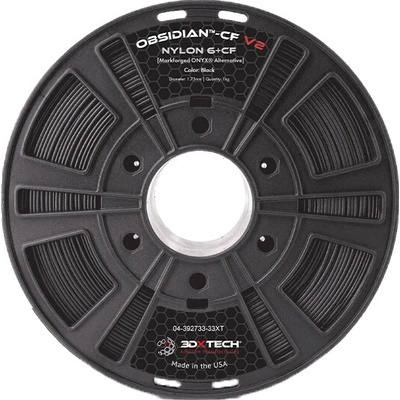 3DXTECH OBSIDIAN PA6+CF čierná 1,75mm 1kg