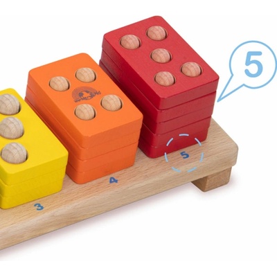 Wonderworld Dřevěná skládačka barevné počty