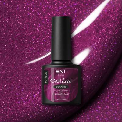 ENII NAILS Gel lak Ceramic 213 Wine Spark 10 ml