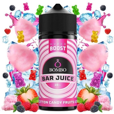 Bombo Bar Juice Hyper Boost Cotton Candy Fruits Ice 10ml/120ml