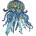 Eureka - Puzzle Colorful Puzzle - Jellyfish wooden - 100 piese