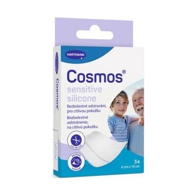 Cosmos Sensitive Silicone ultra jemná náplast 6 × 10 cm 5 ks