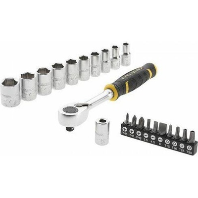 Комплект тресчотки Stanley FatMax, 21 части, 1/2" с 12-остри глави, 13-24 мм FMMT82681-0 (FMMT82681-0)