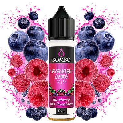 Bombo Wailani Juice Shake & Vape Blueberry and Raspberry 15 ml