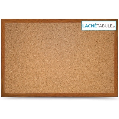 MEMOBE Korková tabuľa v dekoratívnom ráme - dubový MDF 150 x 100 cm