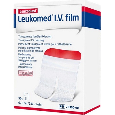 LEUKOMED IV Film sterilní krytí 6 x 8 cm 50 ks