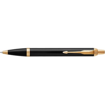 Parker Химикалка, бутон, златен клипс, черен корпус, PARKER, "Royal IM", синя 1931666 (1931666)