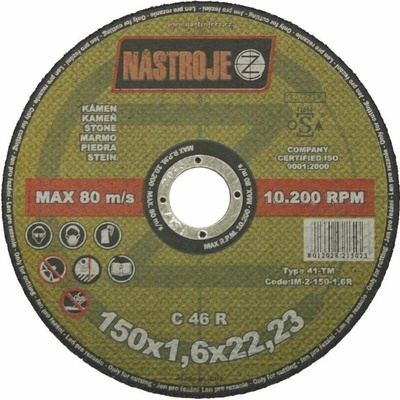 Nástroje cz Kotouč řezný 150 x 1,6 x 22 mm IM-1-150-1,6R