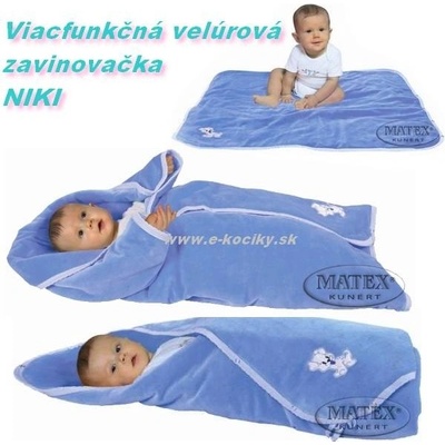 Matex Multifunkčná velúrová prikrývka NIKI 3v1 Oranžová