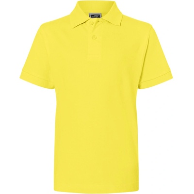James & Nicholson Polokošile JN 70K krátký rukáv COT 02070K20000 Žlutá