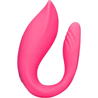 Shots Toys Loveline - акумулаторно, радио двойно вибраторче (розово)