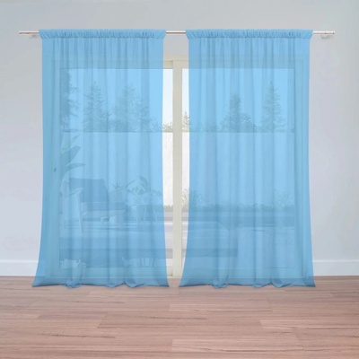 Záclony Azurová: 2 ks - 150x250 cm - Sablio