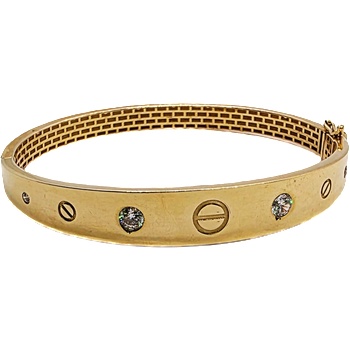 VipGold Златна дамска твърда гривна 15.08 гр (grt013)