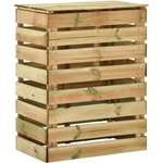 vidaXL Слетен градински компостер Зелено 106 x 58 x 110 см (42048111)