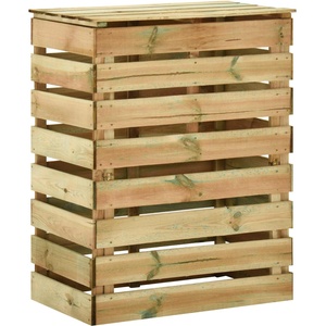 vidaXL Слетен градински компостер Зелено 106 x 58 x 110 см (42048111)