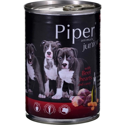 Piper Junior hovädzie srdca a mrkva 400 g