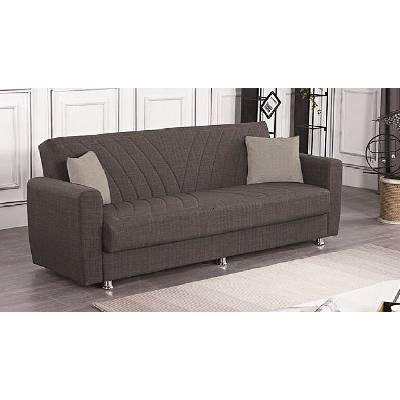 ЕВРОМАР Разтегателен диван ERNEST - кафяв (096.001.0021/brown/evromar)