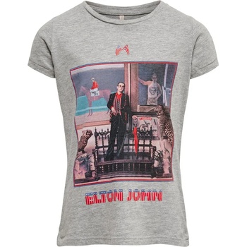 Image 1 of ONLY x Elton John Printed Tee Grey