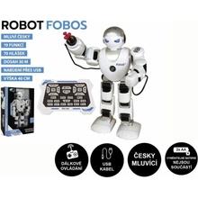 Teddies robot RC FOBOS chodící plast na baterie s USB