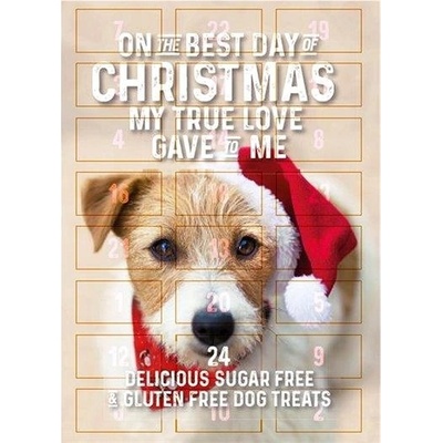 Flamingo Adventný kalendár s maškrtami pre psy 295 g