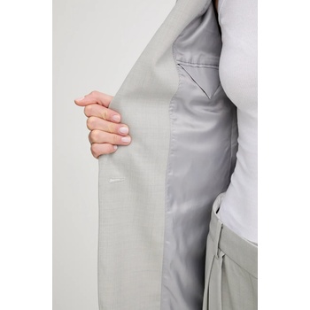 Day Birger et Mikkelsen Вълнено сако Day Birger et Mikkelsen Armand в сиво с едно копче с изчистен дизайн DAY65243648 (DAY65243648)