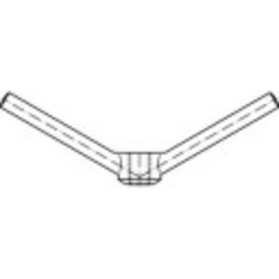 TOOLCRAFT TO-5454789 kolíková matica M24 DIN 80701 mosaz 1 ks